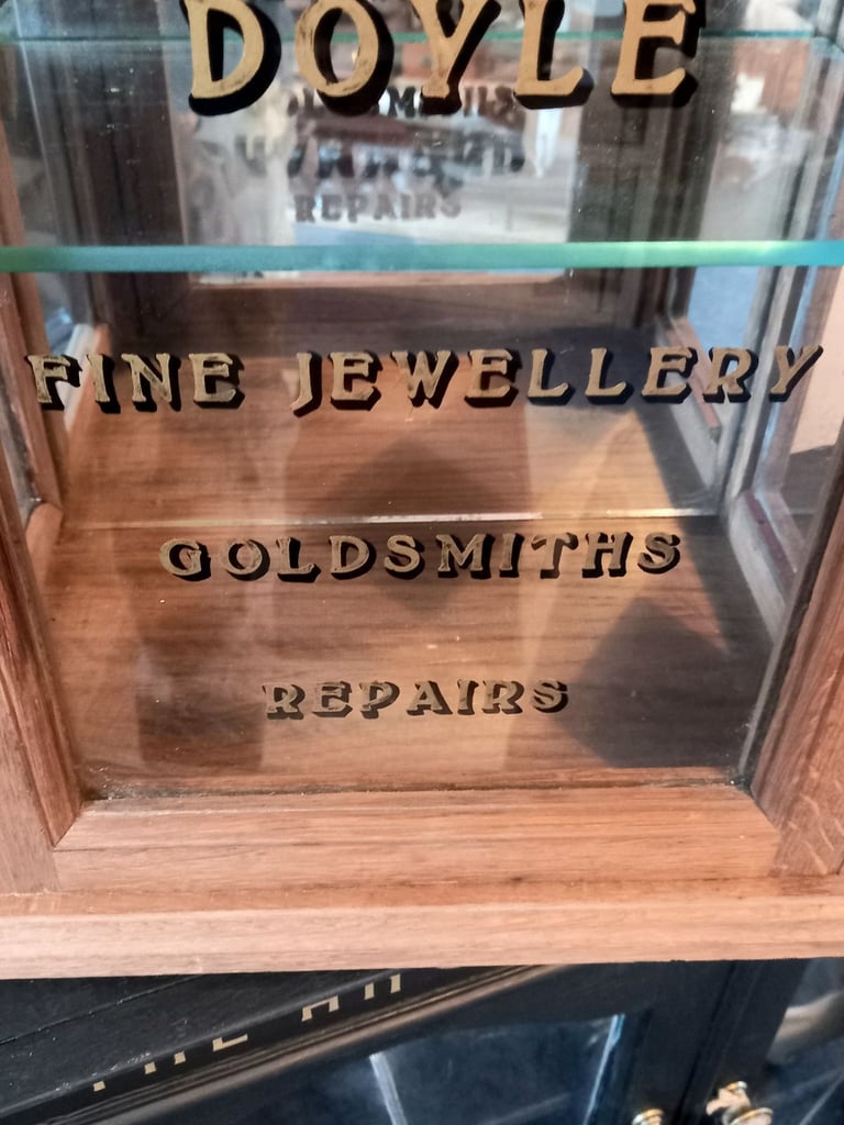 Oak Jewellery Display Cabinet