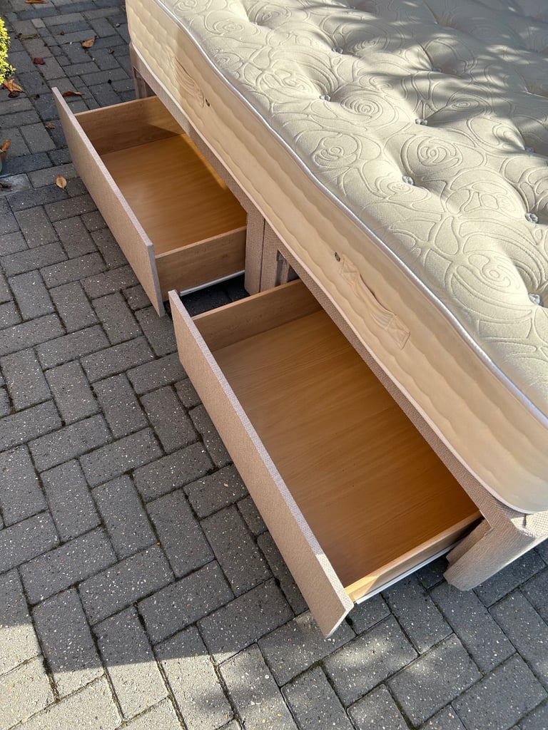 double bed with storage