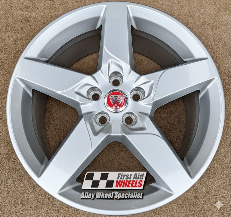 R589S SWAP for Ours JAGUAR XE 4X 18'' GENUINE STYLE 5030 BRIGHT SILVER ALLOY WHEELS