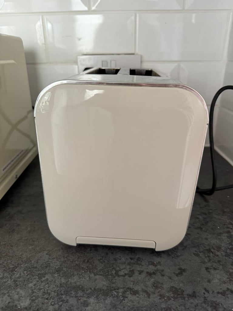 Russell Hobbs Microwave + Breville kettle and toaster bundle in Cream and Stainless Steel