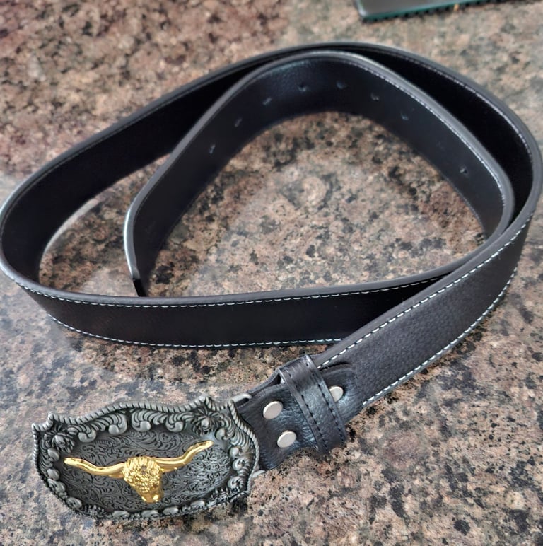 image for 2 x MEN'S LEATHER BELTS
