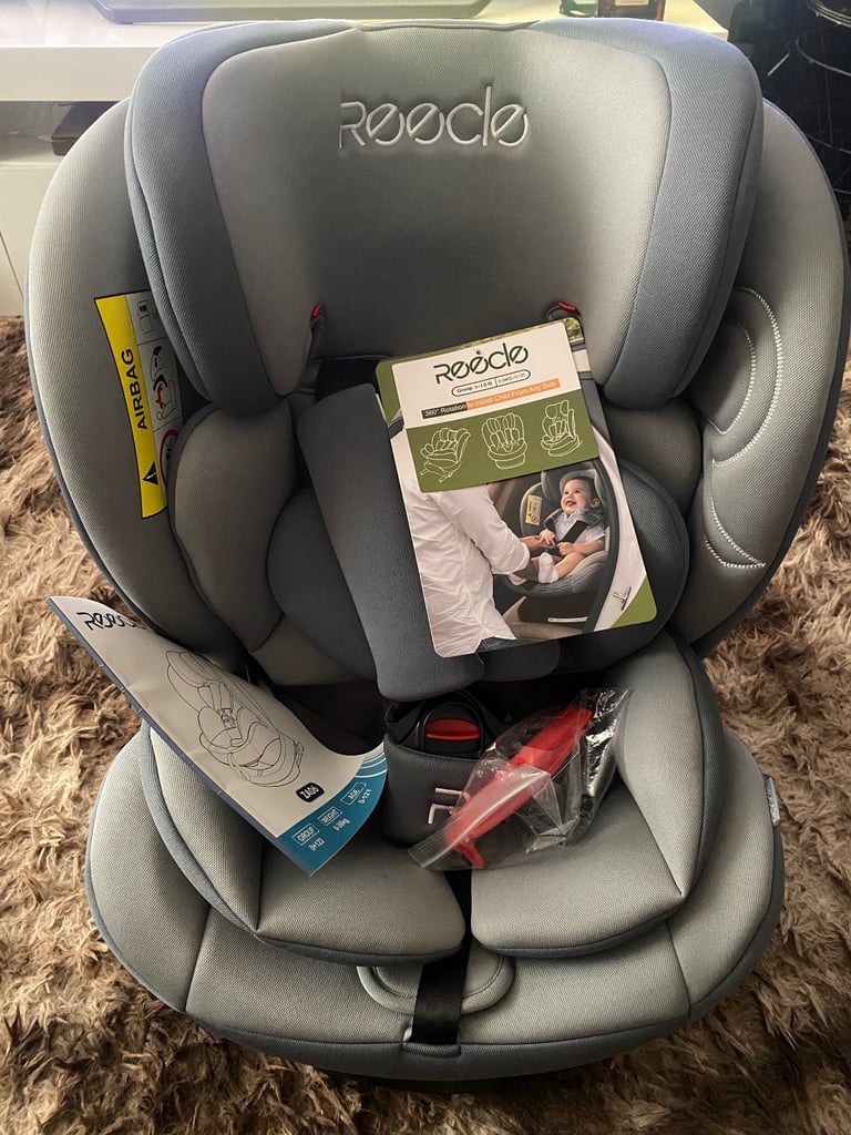 Reecle 360 Swivel Baby Car seat with ISOFIX , Group 0+1/2/3 (0-36KG)