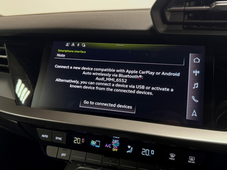 2022 Audi A3 1.5 TFSI 35 S line Sportback 5dr Petrol S Tronic Euro 6 (s/s) (150 ps) HATCHBACK Pet...