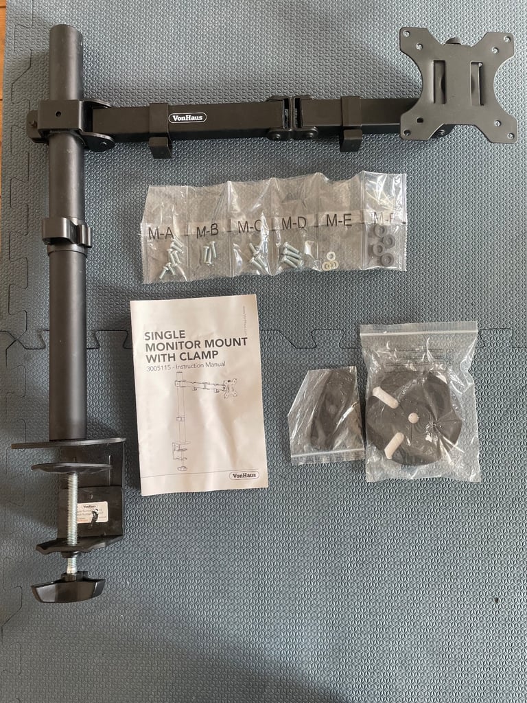 image for Von Haus single desk monitor mount