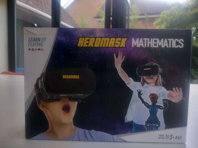 image for Heromask VR Headset for Kids + Maths educational games