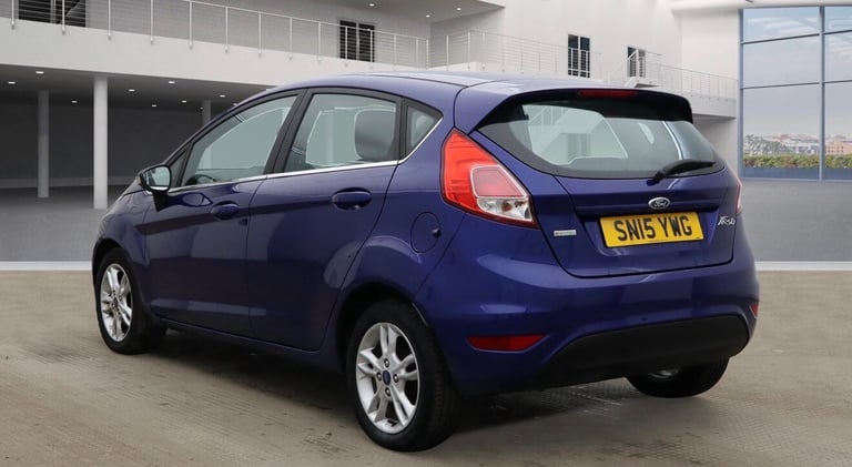 2015 FORD FIESTA 1.0 ECOBOOST ZETEC 5 DOOR BLUE HPI CLEAR NATIONWIDE DELIVERY