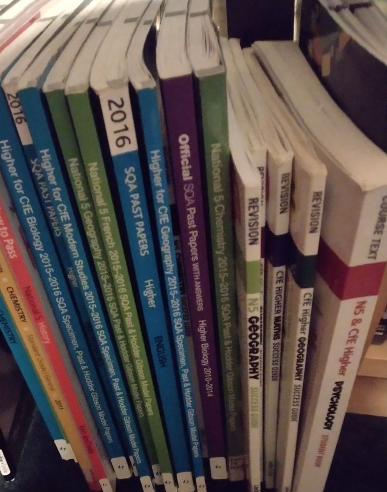 NEW TITLES Added Exam Past Papers National 5 Higher  Success Guides see list for titles or Job Lot