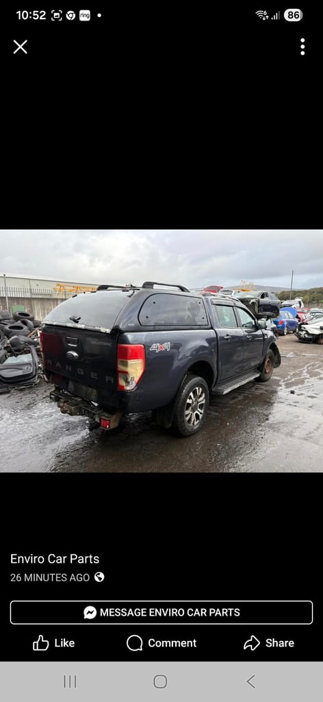 ♻️ FOR BREAKING 🚗   • 2017 FORD RANGER WILDTRAK 3.2 Diesel Auto•
