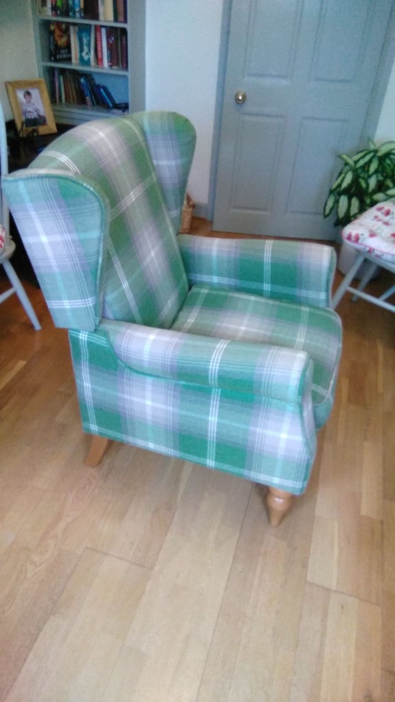 wing backed chair
