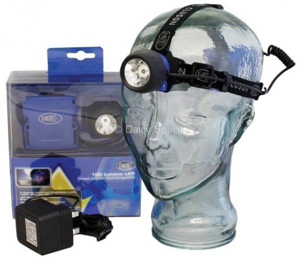 CLULITE HEAD-A-LITE RECHARGEABLE HEAD TORCH-Used