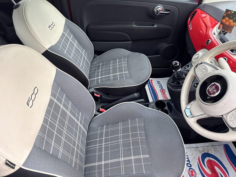 2016 Fiat 500 1.2 Lounge Euro 6 (s/s) 3dr HATCHBACK Petrol Manual