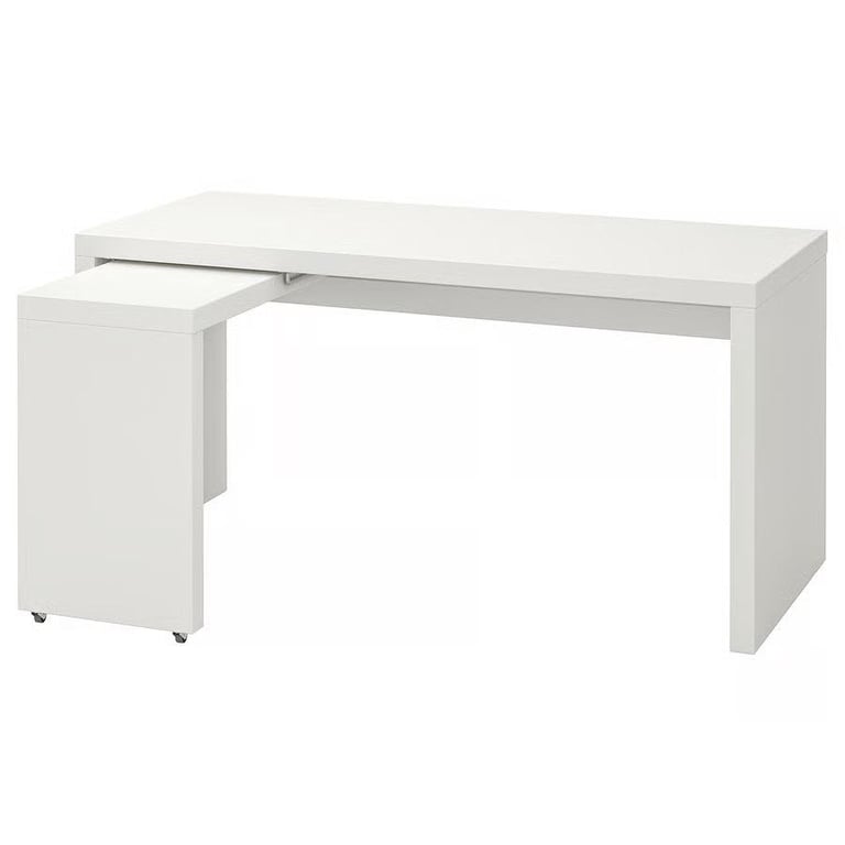image for Ikea Malm L-shaped desk [model discontinued in UK] RRP £129