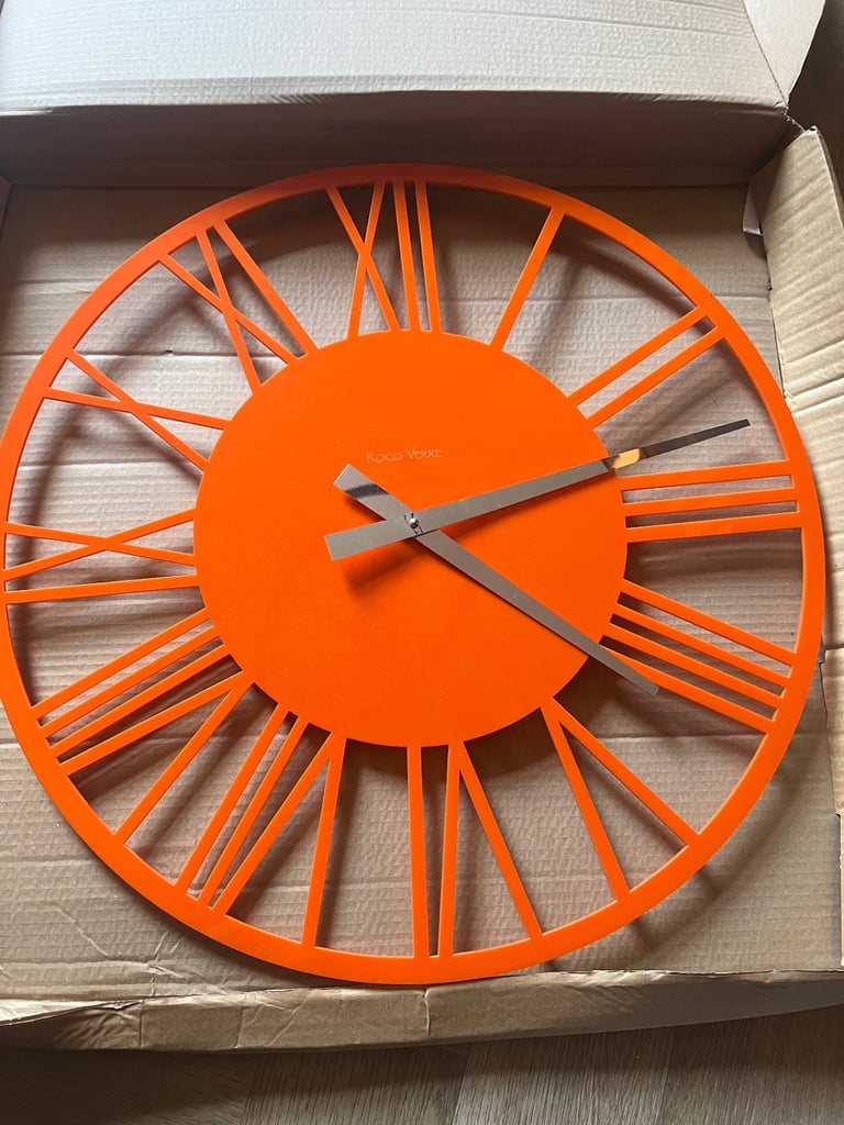 image for Orange wall clock