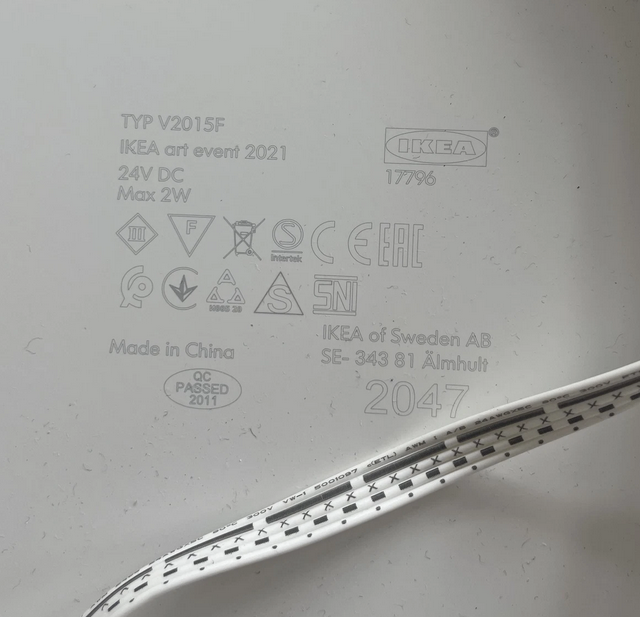 3x IKEA Art Event 2021 Sabine Marcelis LED Wall Lamp - 12" - Smart Plug included