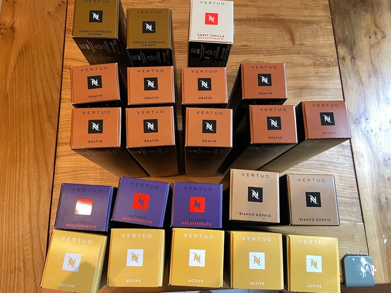 image for 220 Nespresso Vertuo pods unopened boxes