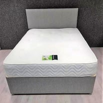 SINGLE / DOUBLE / KING SIZE DIVAN BED BASE WITH FULL FOAM /SPRUNG MATTRESSES