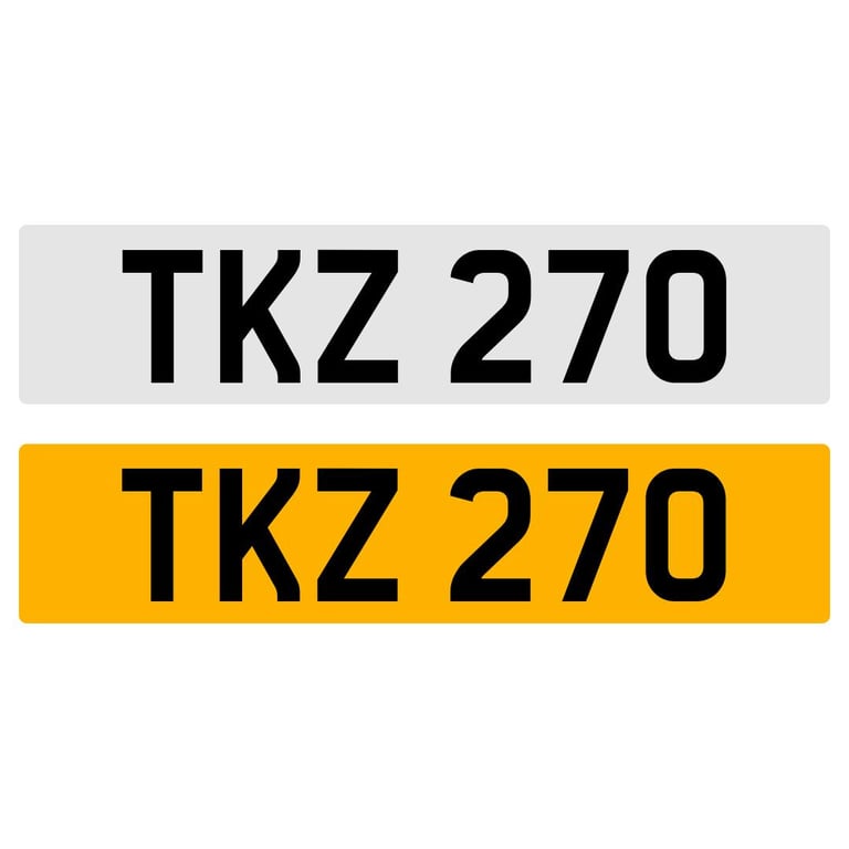 image for TKZ 270 NUMBER PLATE NUMBERPLATE REGISTRATION CHERISHED DATELESS NORTHERN IRISH NI