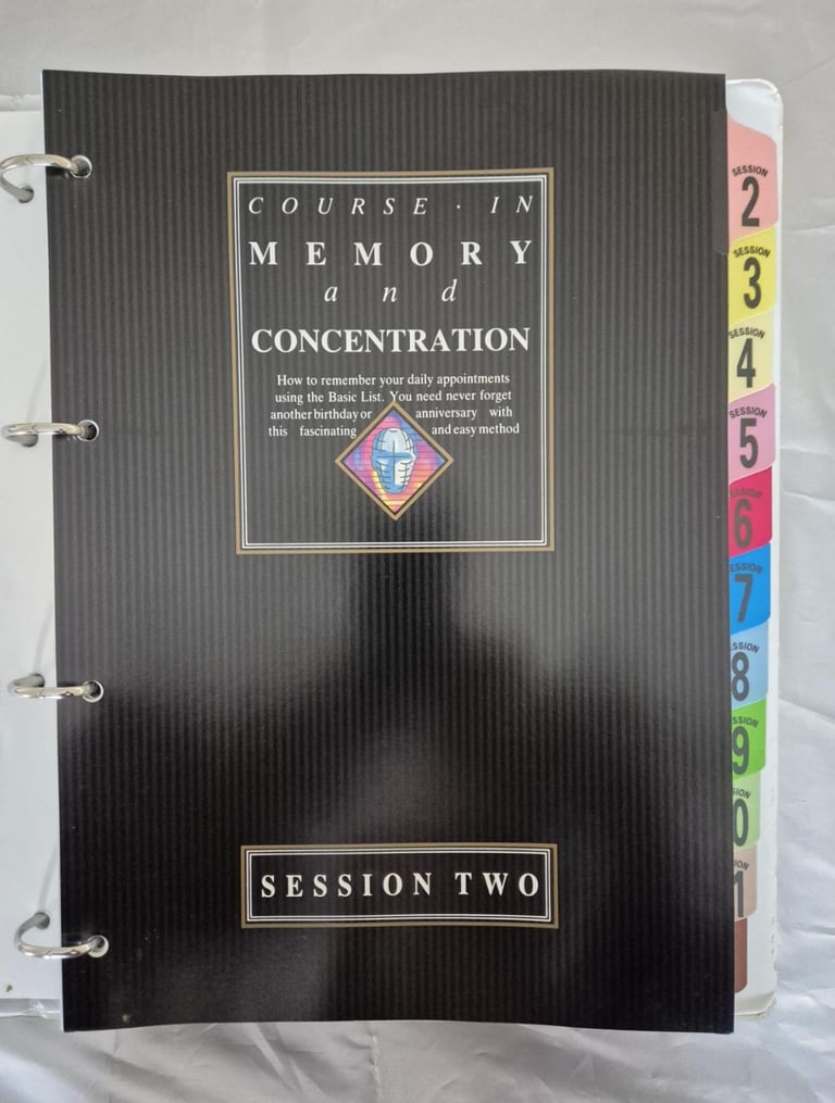 “You can remember”. A home study course in Memory and Concentration by Dr Bruno Furst.