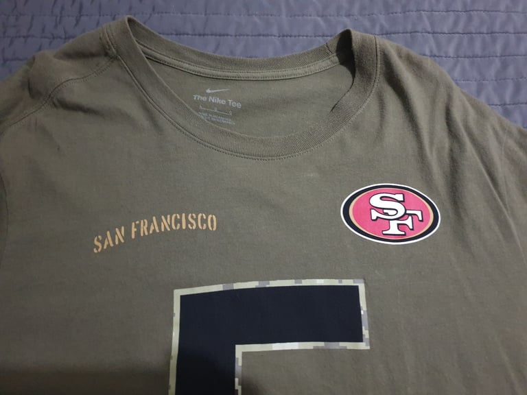 49ers salute to service large t shirt