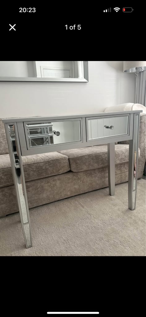 image for Venetian mirrored console table