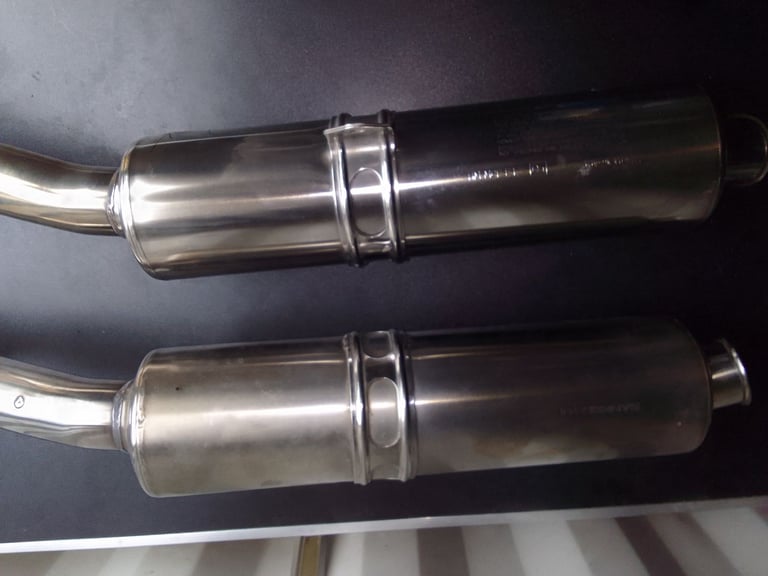 image for Honda vtr1000sp1/2 standard stainless exhaust cans 