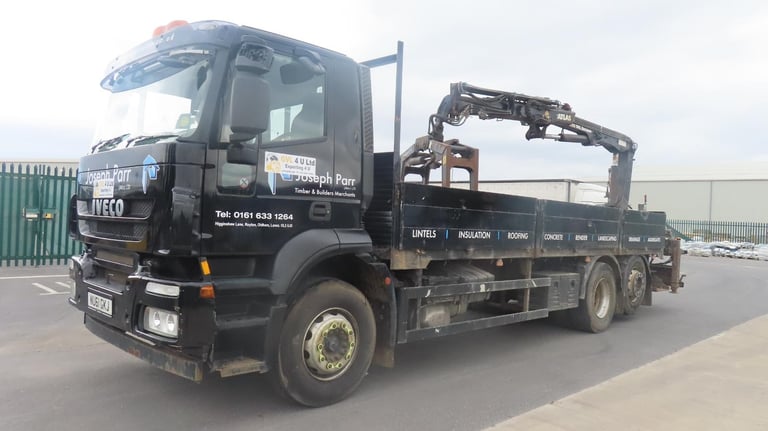 2011 Iveco Stralis 26.310 6x2 fitted with atlas 105.2 brick grab euro5