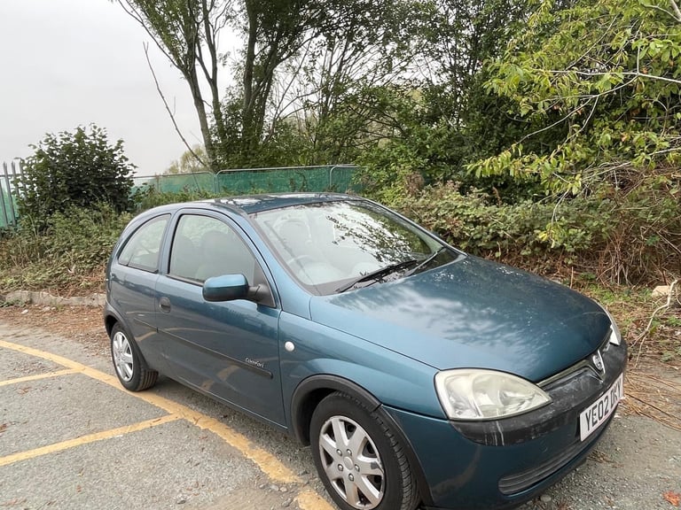 VAUXHALL CORSA 1.0 COMFORT 02 REG BLUE 3 DOOR MOT APRIL 6TH 2026 LOW INSURANCE 50+MPG