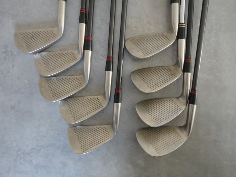 Various golf clubs sets of irons, Ping, wilson, titleist, taylormade ladies, macgregor, ben hogan