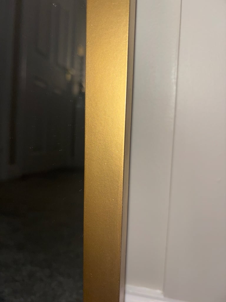 2 gold mirrors 