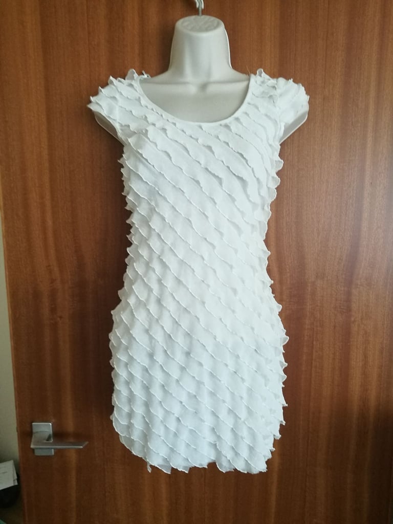 Cream ruffle frill top 10