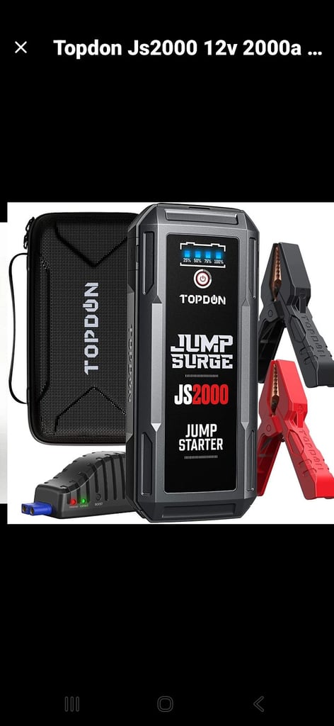 TOPDON JS2000 JUMP STARTER BRAND NEW IN BOX  £85 NO OFFERS  WESTCLIFF ON SEA ESSEX 
