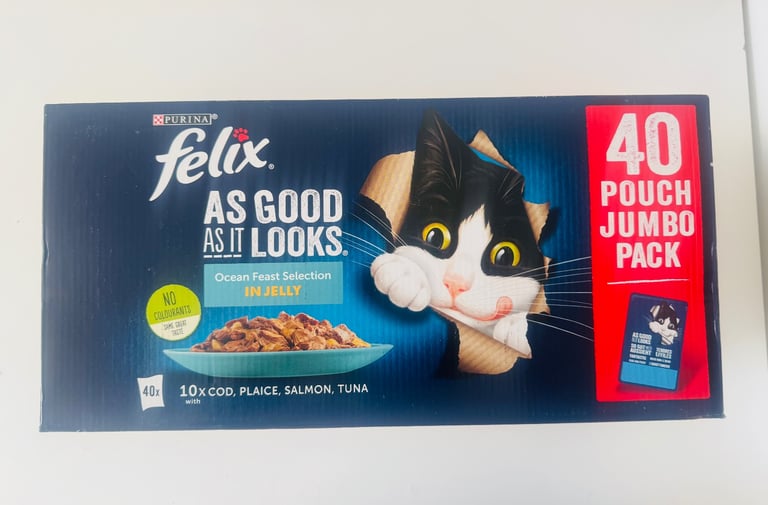 Felix As Good As It Looks Ocean Feast Selection 40X100G Pouch Jumbo Pack