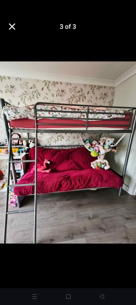 High sleeper bed with sofa