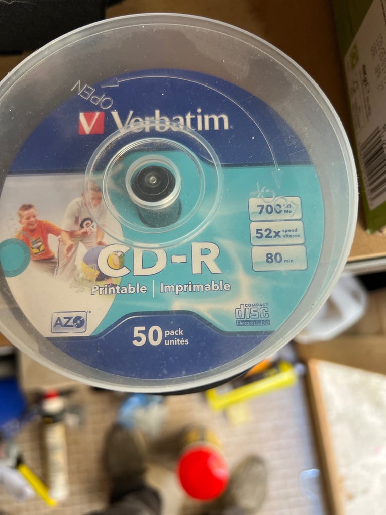 image for Verbatim CD-R Blank Discs – 50 Pack (Printable)