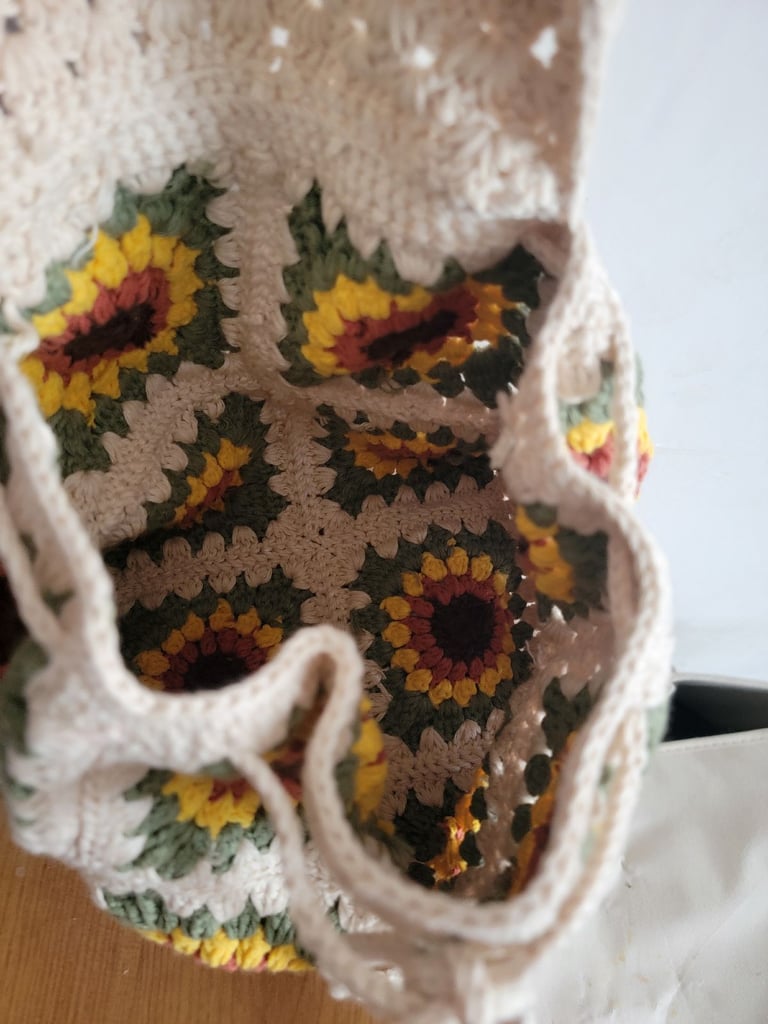 Handmade crochet backpack 