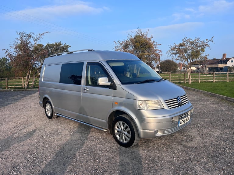 VW T5 LWB Campervan with diesel heater. NEW MOT. 