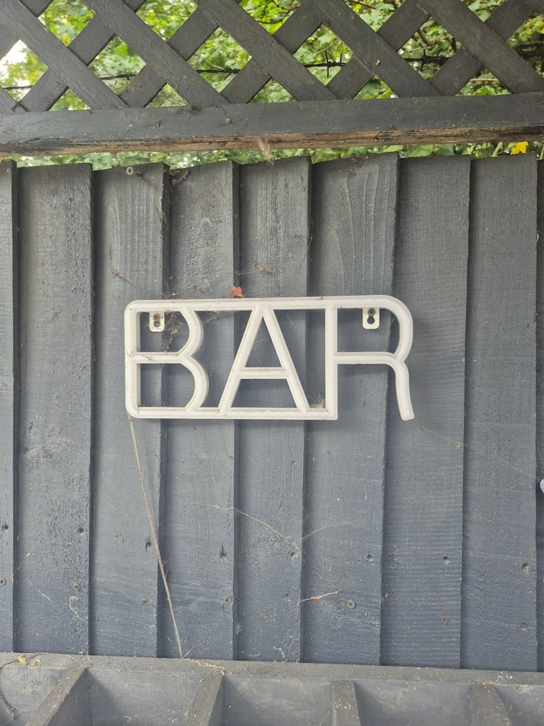 Garden bar sign