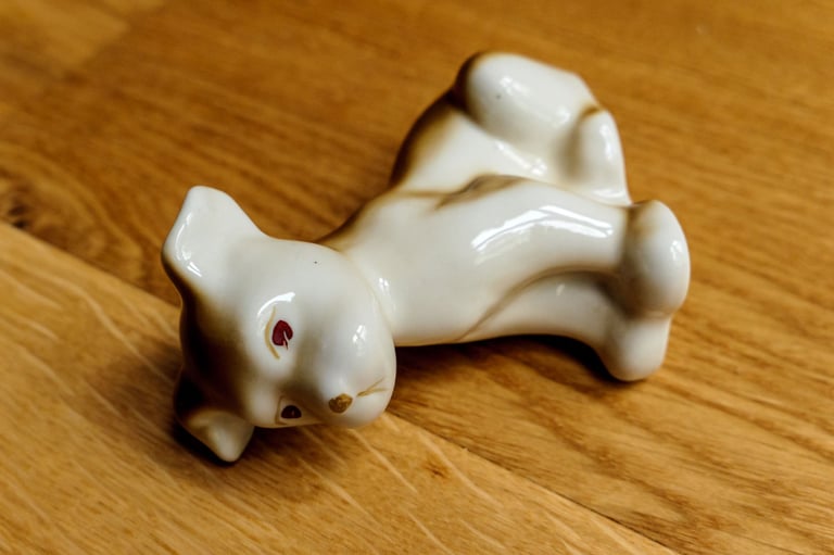 1970s Soviet Porcelain Puppy | Polonsky Factory