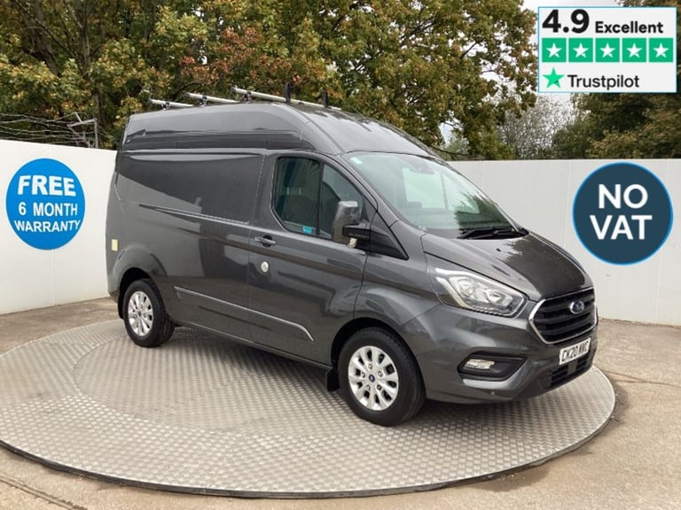 2020 Ford Transit Custom 300 EcoBlue Limited SWB H/R Euro 6 **NO VAT** SWB Panel Van Diesel Manual