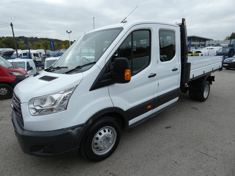2017 17 FORD TRANSIT DOUBLE CAB TIPPER 81K 7 SEATER LOOK