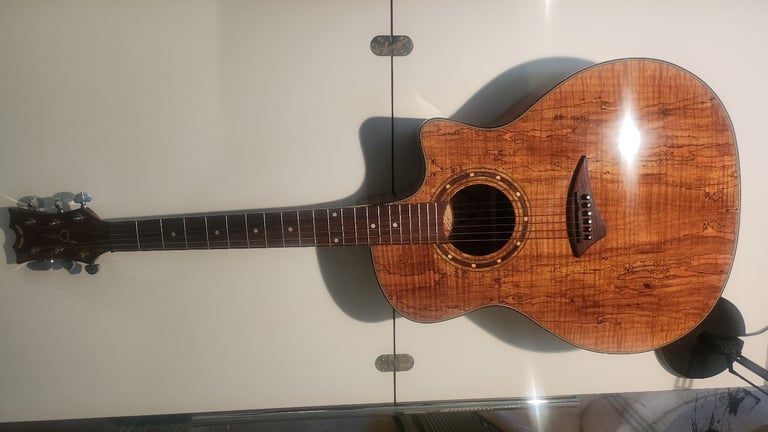 DEAN Exotica Espalt Spalted Maple Electro-Acoustic Guitar