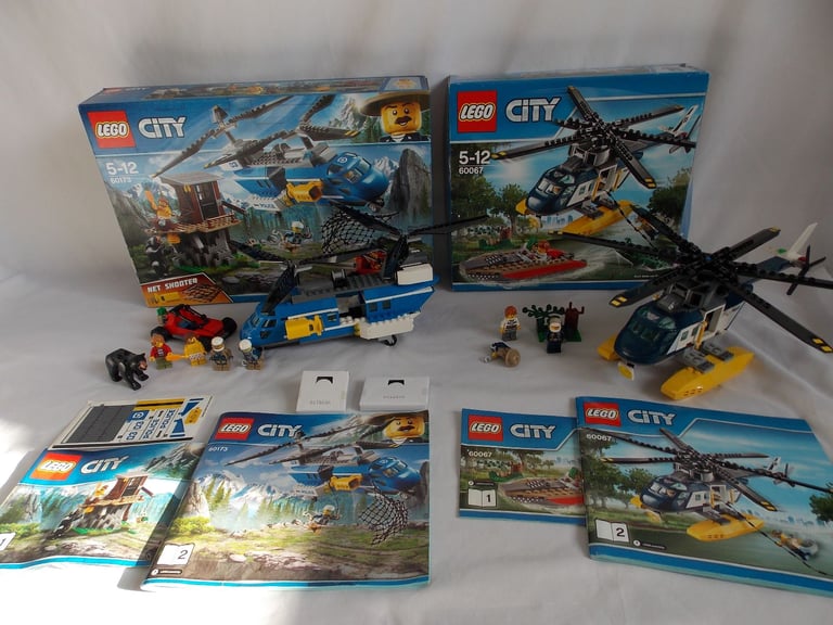 image for LEGO CITY 60173 Mountain Arrest 60067 Helicopter Pursuit Boxed READ DESCRIPTION