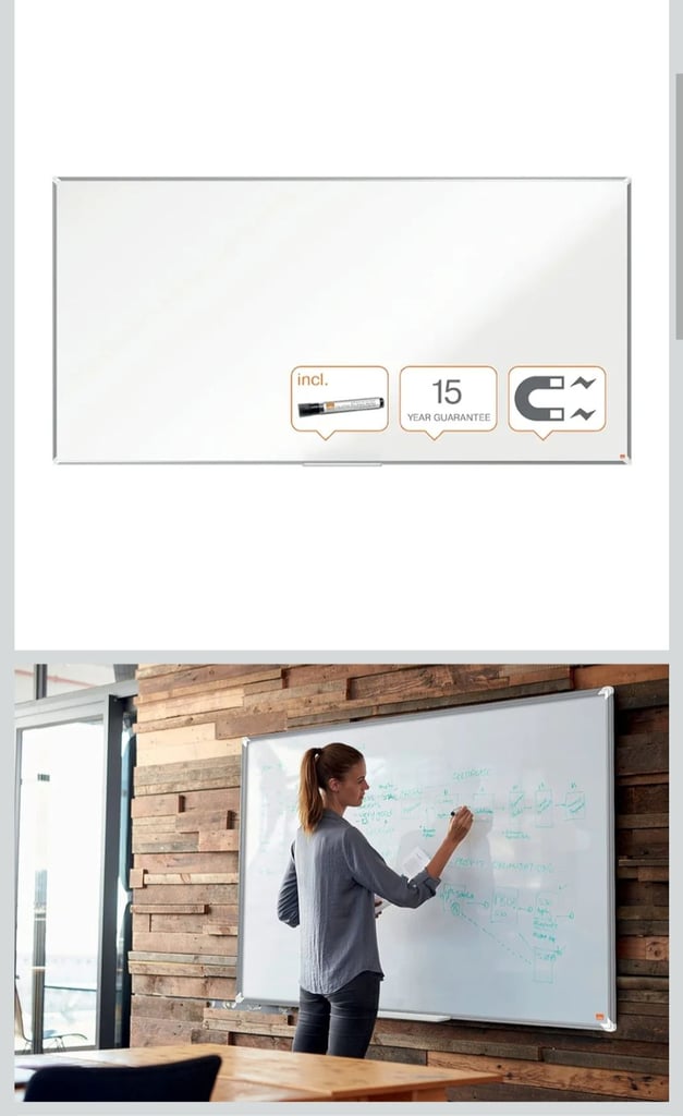 Nobo Whiteboards 120cm x 240cm