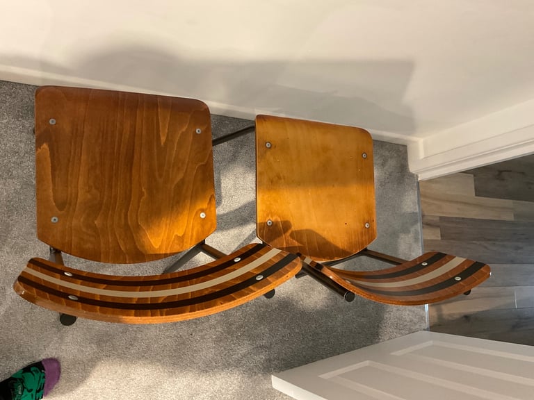 2 x retro designer chairs by Olivia Scott-Taylor