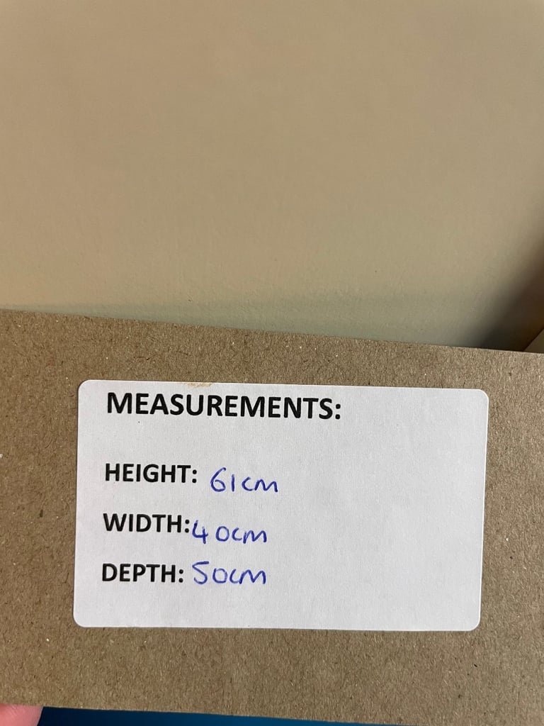 Cream Bedside Cabinet (2 available) TCL Reuse 99946, 99947