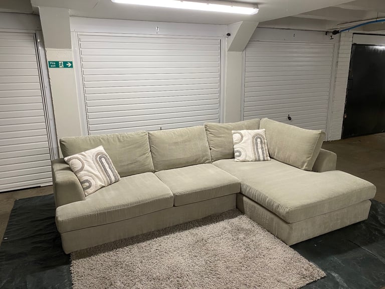 image for NEXT LIGHT GREY L-SHAPE CORNER SOFA – DELIVERY AVAILABLE