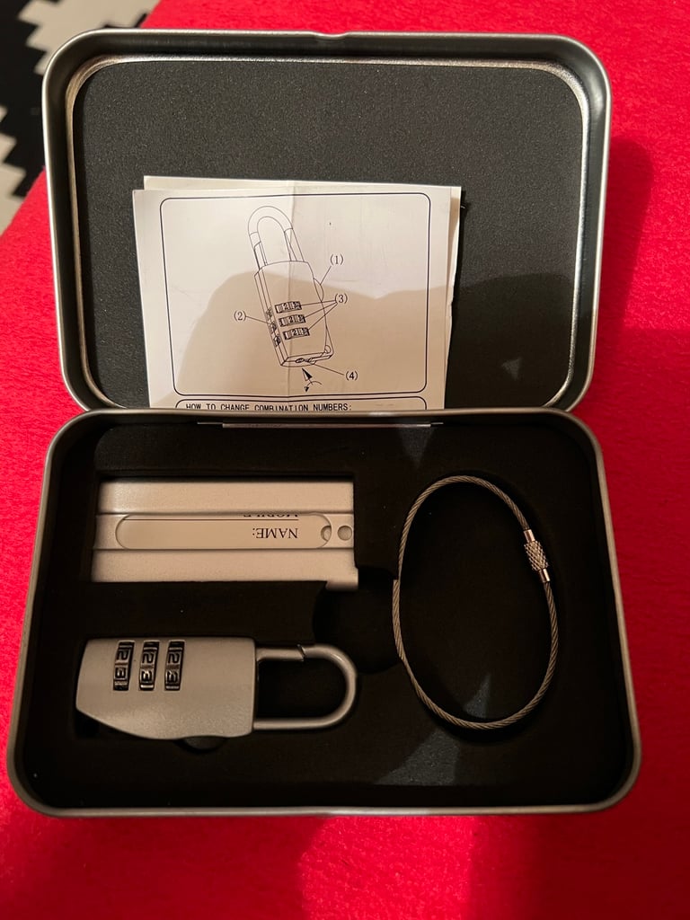 image for HILTON Suitcase Lock with Case, Brand NEW