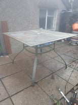 Patio table and chairs 