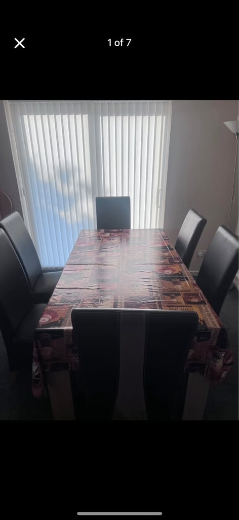 image for 6 Seater Dining Table with Chairs 