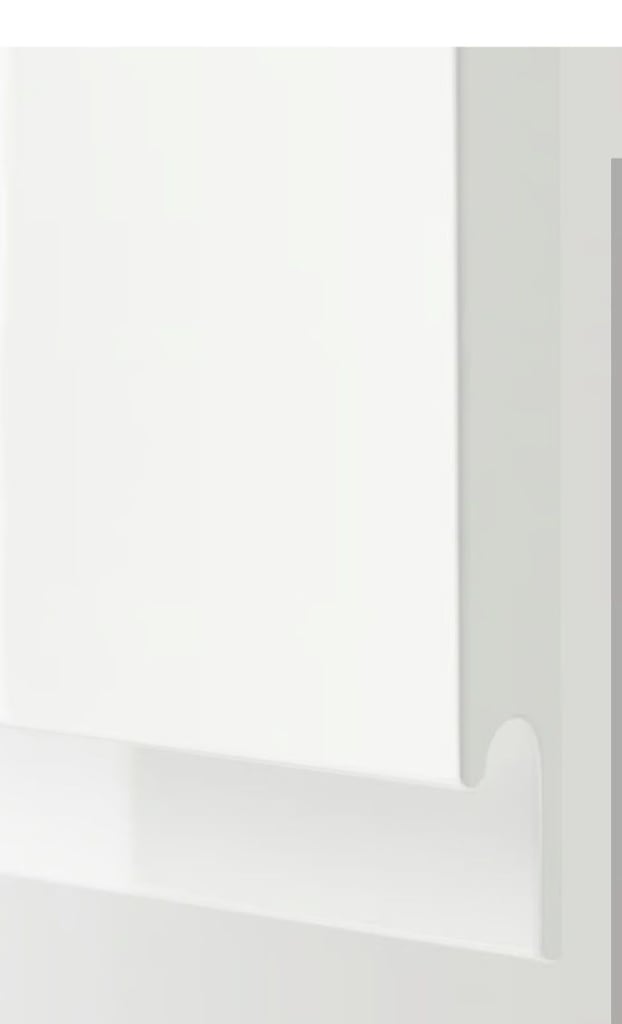 Tall Wall cupboard White gloss doors.   Kitchen Bathroom Utility Garage. 